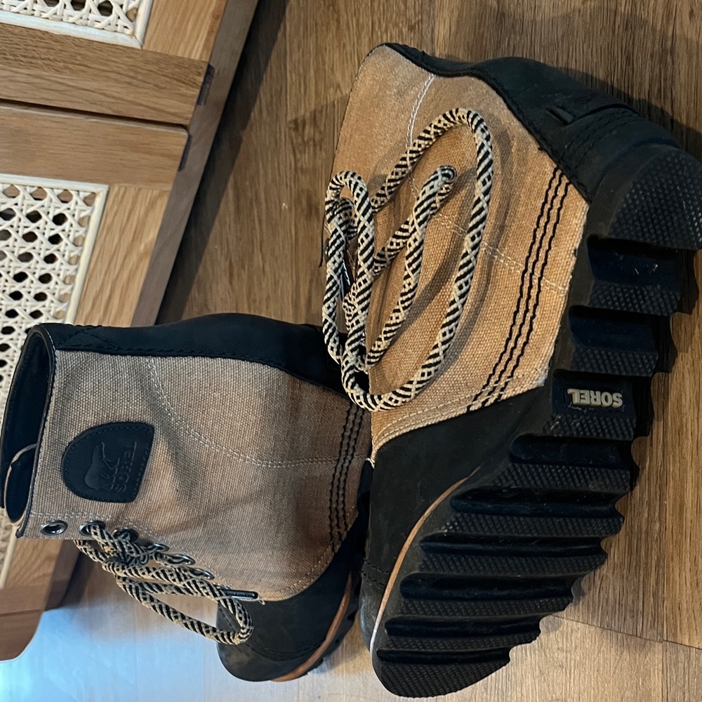 SOREL ‘1964 Premium Canvas’ Waterproof Wedge Bootie - Picture 2 of 4